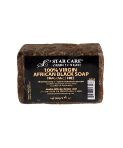 100% Virgin African Black Soap 4oz