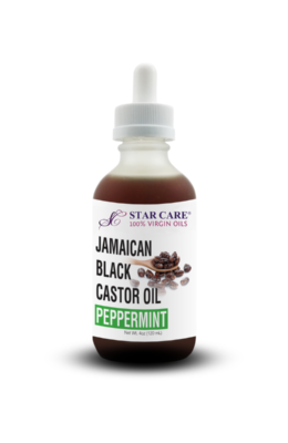 100% Virgin Jamaican Black Castor Oil Peppermint Oil 4oz