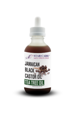 100% Virgin Jamaican Black Castor Oil Tea Tree Oil 4oz